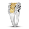 Thumbnail Image 4 of Le Vian Sunny Yellow Diamond Ring 5/8 ct tw Round 14K Two-Tone Gold