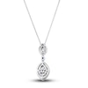 Thumbnail Image 3 of Le Vian Natural Blue Sapphire Necklace 1/6 ct tw Diamonds 14K Vanilla Gold