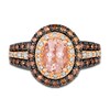 Thumbnail Image 3 of Le Vian Natural Morganite Ring 7/8 ct tw Diamonds 14K Strawberry Gold