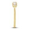 Thumbnail Image 3 of Diamond Ring 1/3 ct tw Emerald/Pear/Round 10K Yellow Gold