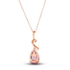 Thumbnail Image 3 of Le Vian Natural Amethyst Necklace 1/8 ct tw Diamonds 14K Strawberry Gold 19"