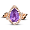 Thumbnail Image 1 of Le Vian Natural Amethyst Ring 3/8 ct tw Diamonds 14K Strawberry Gold