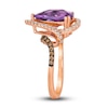Thumbnail Image 3 of Le Vian Natural Amethyst Ring 3/8 ct tw Diamonds 14K Strawberry Gold