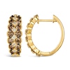 Thumbnail Image 2 of Le Vian Diamond Hoop Earrings 1-3/4 ct tw Round 14K Honey Gold