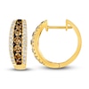 Le Vian Diamond Hoop Earrings 1-1/2 ct tw Round 14K Honey Gold