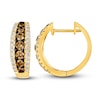 Le Vian Diamond Hoop Earrings 1-1/2 ct tw Round 14K Honey Gold
