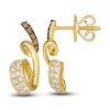 Thumbnail Image 2 of Le Vian Diamond Earrings 1/2 ct tw Round 14K Honey Gold
