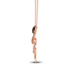 Thumbnail Image 2 of Le Vian Natural Chocolate Quartz Snake Necklace 1/2 ct tw Diamonds Round 14K Strawberry Gold