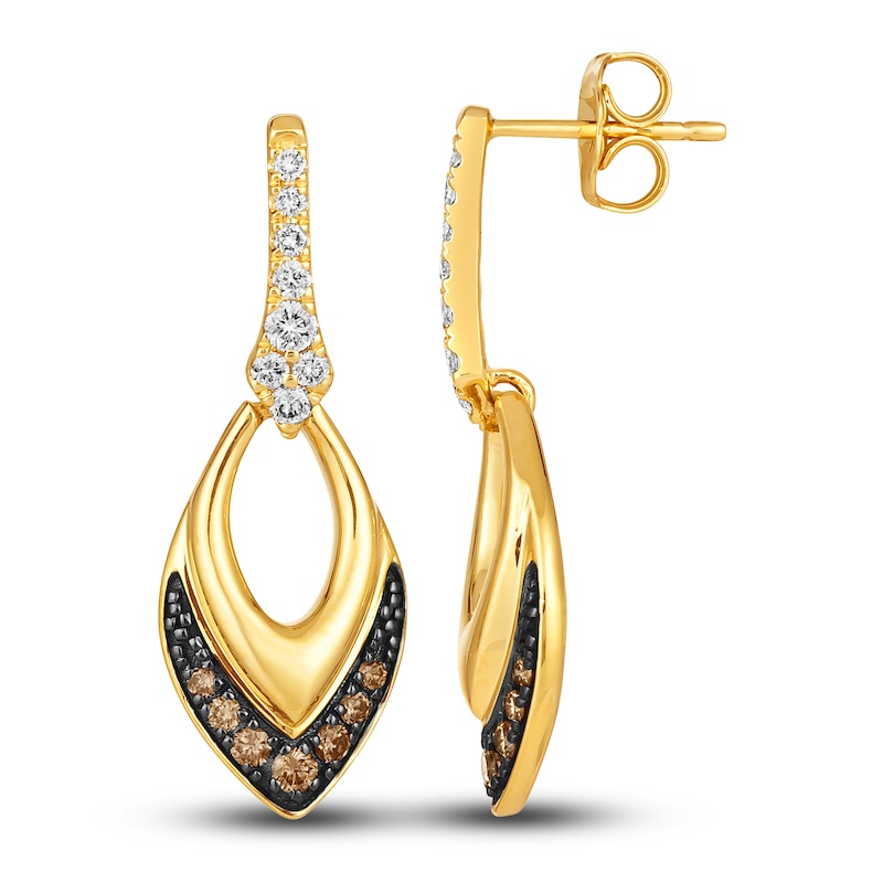 Le Vian Diamond Earrings 3/8 ct tw Round 14K Honey Gold