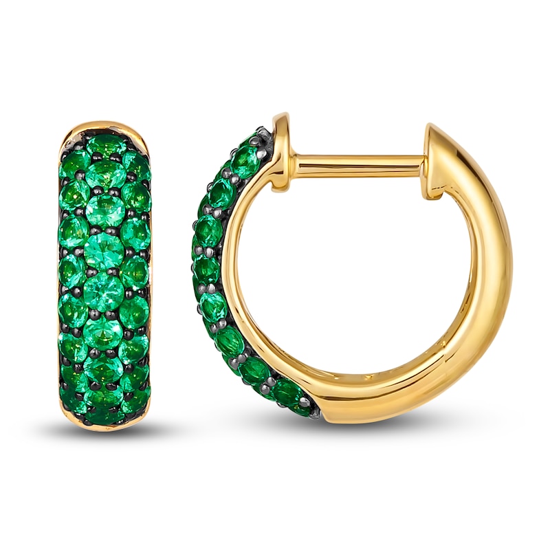 Le Vian Natural Emerald Earrings 14K Honey Gold