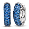 Thumbnail Image 0 of Le Vian Natural Blue Sapphire Hoop Earrings 14K Vanilla Gold