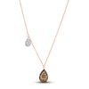 Thumbnail Image 1 of Le Vian Diamond Station Necklace 3/4 ct tw Round 14K Two-Tone Gold 18"