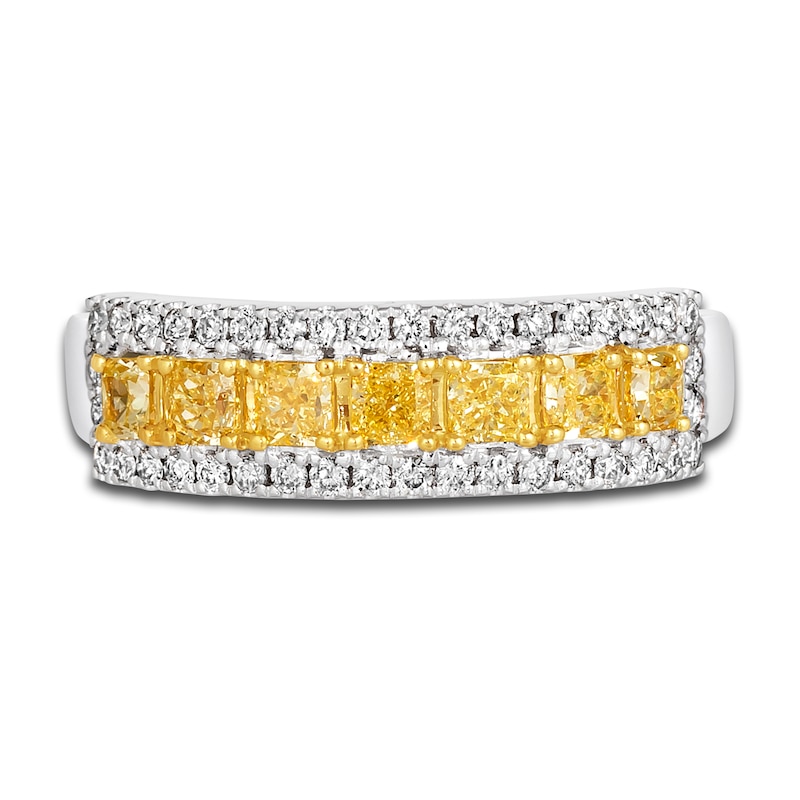 Main Image 3 of Le Vian Sunny Yellow Diamond Ring 1 ct tw Round 14K Vanilla Gold