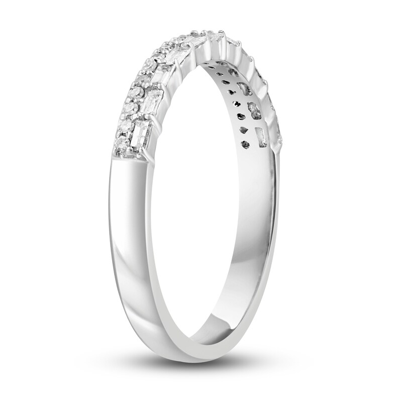 Main Image 2 of LALI Jewels Diamond Ring 1/4 ct tw Round/Baguette 14K White Gold