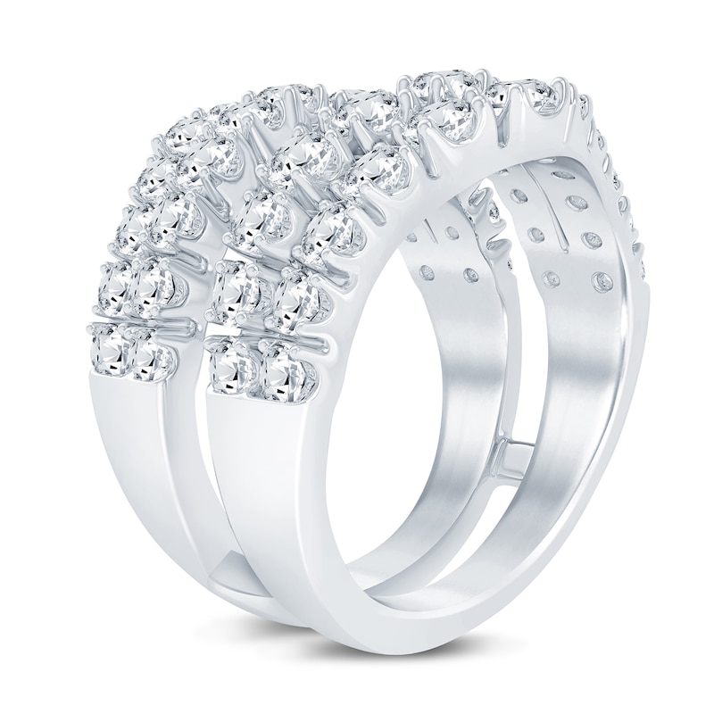 Main Image 2 of Diamond Double Row Enhancer Band 2 ct tw Round 14K White Gold