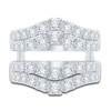 Thumbnail Image 2 of Diamond Double Row Enhancer Band 2 ct tw Round 14K White Gold