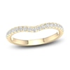 Thumbnail Image 1 of Diamond Contour Wedding Band 1/4 ct tw Round 14K Yellow Gold