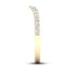 Thumbnail Image 3 of Diamond Contour Wedding Band 1/4 ct tw Round 14K Yellow Gold