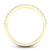 Thumbnail Image 4 of Diamond Contour Wedding Band 1/4 ct tw Round 14K Yellow Gold