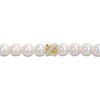 Thumbnail Image 2 of Y-Knot Freshwater Cultured Pearl Bracelet 1/10 ct tw Diamonds 14K Yellow Gold 7.5"