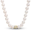 Thumbnail Image 1 of Y-Knot Freshwater Cultured Pearl Necklace 1/10 ct tw Diamonds 14K Yellow Gold 17"
