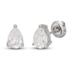 Thumbnail Image 3 of Lab-Grown Diamond Solitaire Stud Earrings 1 ct tw Pear-shaped 14K White Gold (SI2/F)