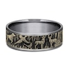 Thumbnail Image 3 of Forest Wedding Band Tantalum/14K Yellow Gold 7.5mm