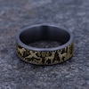 Thumbnail Image 4 of Forest Wedding Band Tantalum/14K Yellow Gold 7.5mm