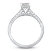 Thumbnail Image 2 of Diamond Halo Engagement Ring 1-3/8 ct tw Cushion/Round 14K White Gold