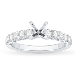 Diamond Engagement Ring Setting 5/8 ct tw Round Platinum