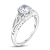 Thumbnail Image 2 of Diamond Solitaire Scroll Engagement Ring 1 ct tw Round 14K White Gold (I2/I)