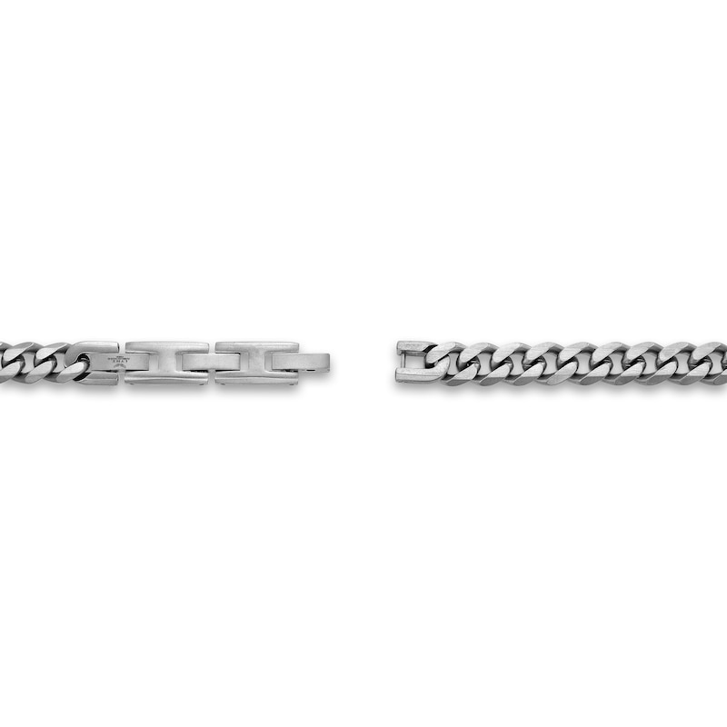 Main Image 4 of Men's Solid Curb Chain Necklace Stainless Steel 8mm 20"
