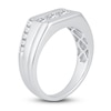 Thumbnail Image 2 of Men's Diamond Wedding Band 1 ct tw Round 14K White Gold