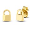 Thumbnail Image 1 of Padlock Stud Earrings 14K Yellow Gold
