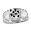 Thumbnail Image 0 of Men's Black & White Diamond Anniversary Ring 1/3 ct tw Round 14K White Gold