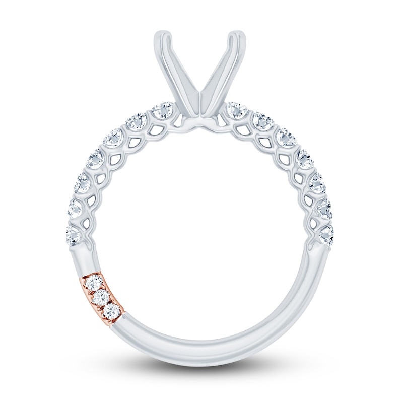 Pnina Tornai Lab-Created Diamond Engagement Ring Setting 1/2 ct tw Round 14K White Gold