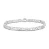 Thumbnail Image 1 of Diamond X Bracelet 1/20 ct tw Round Sterling Silver 7.25"