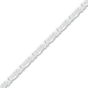 Thumbnail Image 2 of Diamond X Bracelet 1/20 ct tw Round Sterling Silver 7.25"