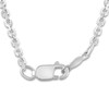 Thumbnail Image 5 of Diamond Heart Necklace 1/3 ct tw Round/Baguette 10K White Gold