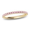 Thumbnail Image 1 of Juliette Maison Natural Pink Tourmaline Eternity Ring 10K Yellow Gold