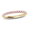 Thumbnail Image 0 of Juliette Maison Natural Pink Tourmaline Eternity Ring 10K Yellow Gold