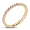 Thumbnail Image 2 of Juliette Maison Natural Pink Tourmaline Eternity Ring 10K Yellow Gold
