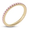 Thumbnail Image 1 of Juliette Maison Natural Pink Tourmaline Eternity Ring 10K Yellow Gold