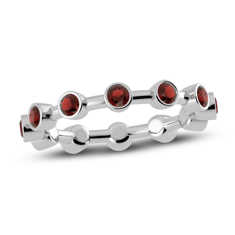 Main Image 1 of Juliette Maison Natural Garnet Ring 10K White Gold