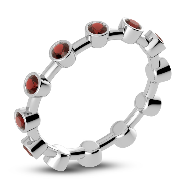 Main Image 2 of Juliette Maison Natural Garnet Ring 10K White Gold
