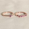 Thumbnail Image 4 of Juliette Maison Natural White Sapphire & Natural Citrine Ring 10K Rose Gold
