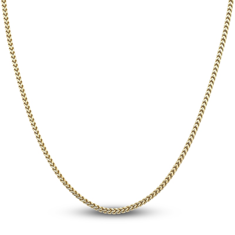 Main Image 1 of Men's Solid Franco Chain Necklace Gold Ion-Plated Stainless Steel 20" 2.5mm