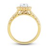 Thumbnail Image 3 of Diamond Engagement Ring 3/4 ct tw Princess/Round 14K Yellow Gold