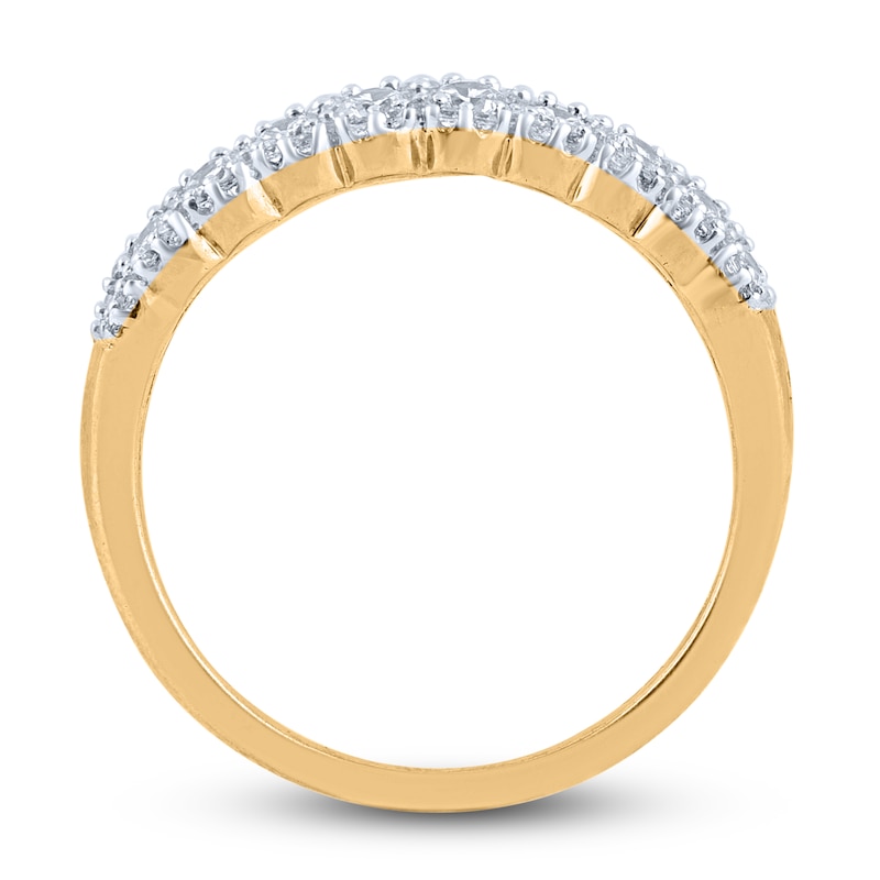 Main Image 2 of Diamond Anniversary Band 1-1/2 ct tw Round 14K Yellow Gold