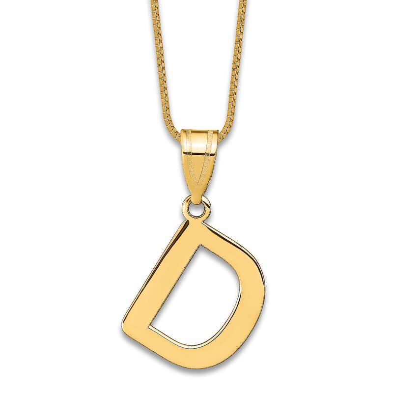 Initial D Charm 14K Yellow Gold 18"